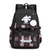 Cinnamoroll Kids School Backpack Boys Girls Large Capacity 20-35L Nylon Dual Strap Bag With Arc Shoulder Straps