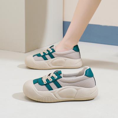 Summer New Ins Breathable White Shoes Women's Low-Top Casual Board Shoes Platform Platform Shoes