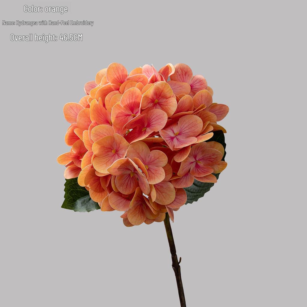 Hydrangea Faux Flower - Realistic Wedding Decoration with INS Style