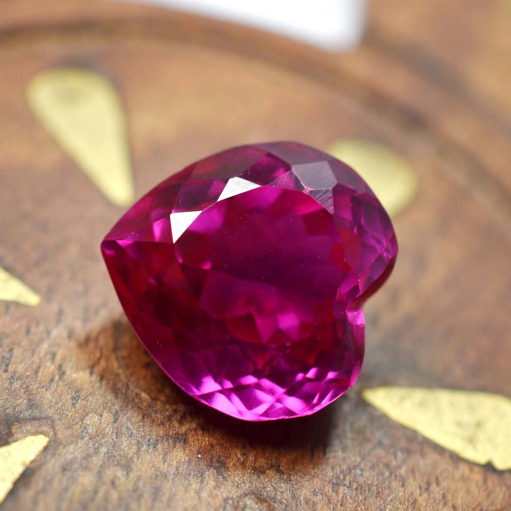 Natural Pink Sapphire Loose Gemstone 10.40 Ct Heart Cut September Birthstone for Gem Collections