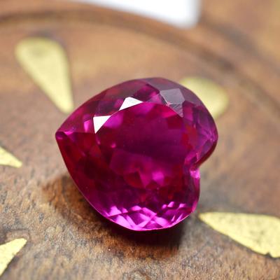 Natural Pink Ruby Loose Gemstone Heart Shape 9.20 Ct for Jewelry Making and Gem Collections