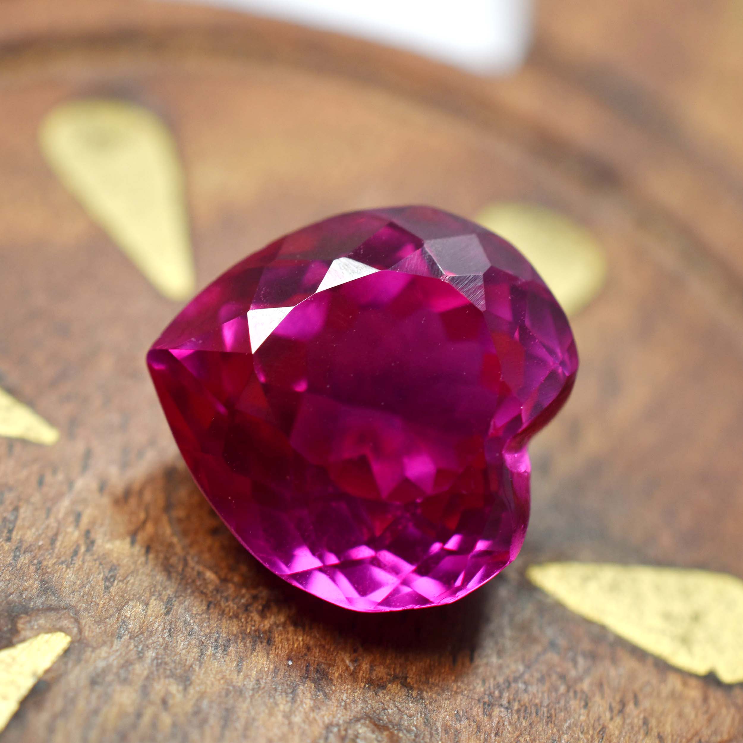 

Natural Stunning Pink Ruby Heart Shape 9.20 Ct Loose Gemstone CERTIFIED AM-198 12.3 mm approx рожевий