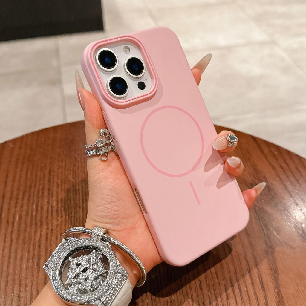 Applicable to iPhone17PROMAX magnetic mobile phone case Apple 16 skin matte 15 Macaron ultra-thin PC hard case