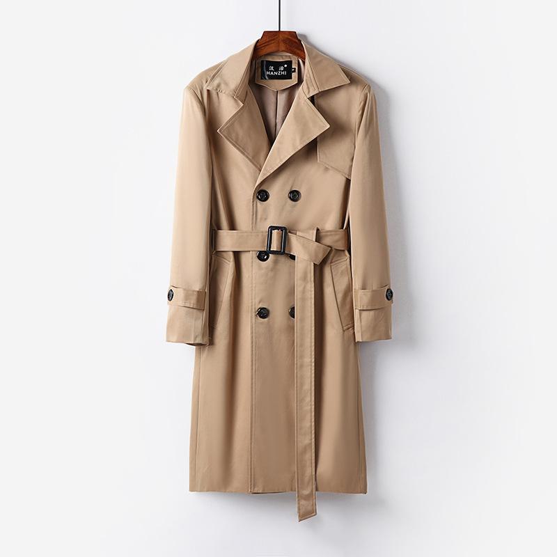Autumn Trench Coat Men`S British Style