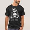 Panda Fitness Gym Weightlifting T Shirt Vintage Stretched Designer Clothes Unisex Homme Comfortable Fashion Graphic
