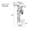 Black Stainless Steel Ceiling Mount Rotating Hook for Projector Screens