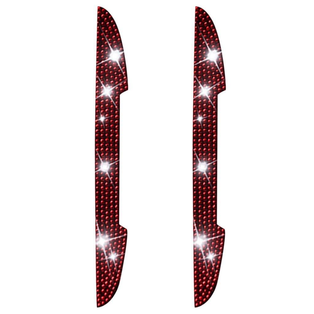 

Car Door 2pcs Edge Protector With Sparkling Rhinestones Design Universal Fit StyleE
