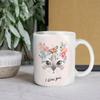 1 Stück 11oz Weiße Keramiktasse Beidseitig bedrucktes visuelles Design Kaffeetasse Geeignet für Zuhause, Büro, täglich, Geschenk