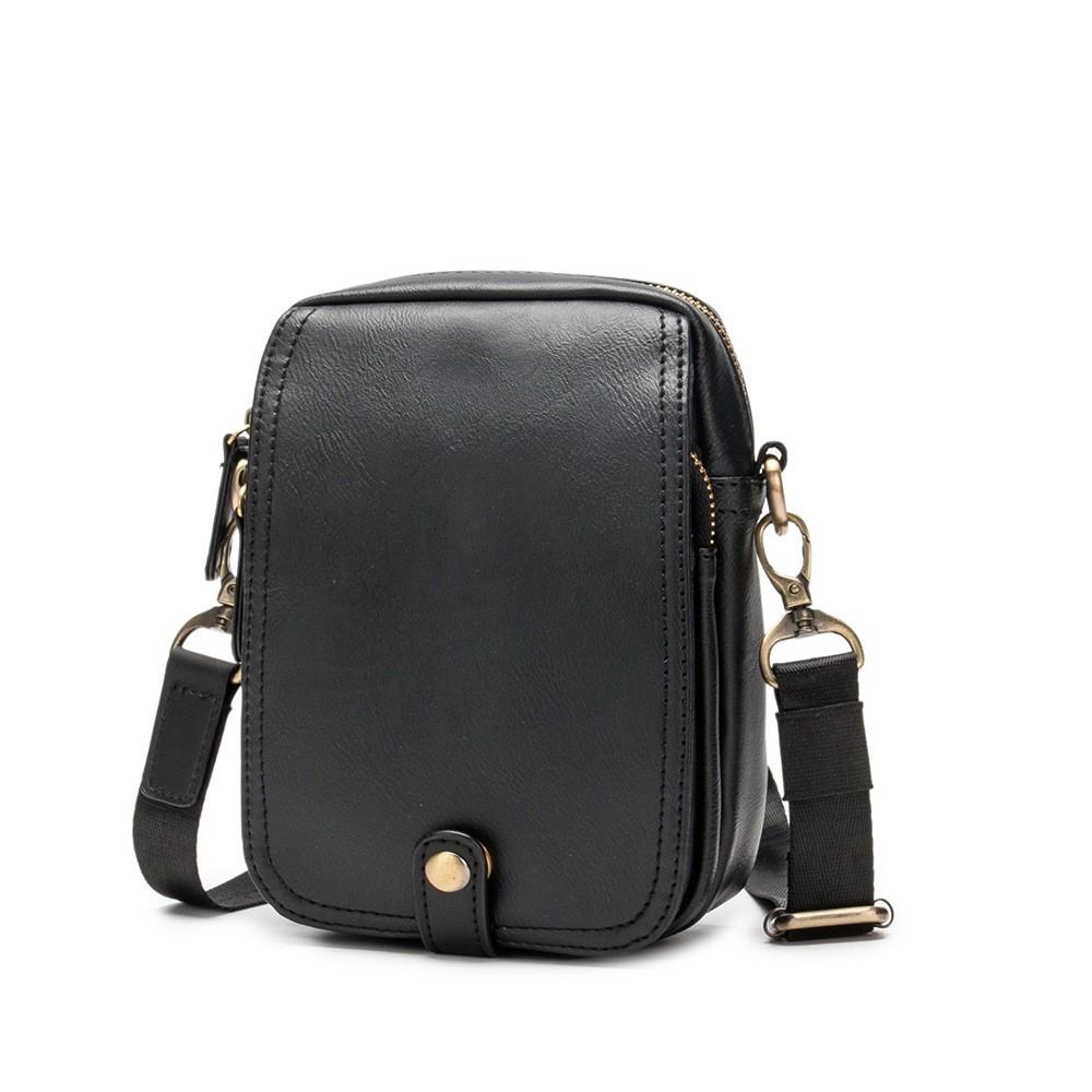 

Мужская сумка через плечо, повседневная сумка через плечо, спортивная сумка для мобильного телефона чёрный