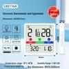 Rongce Farbbildschirm Innen-Thermometer & Hygrometer: Multifunktional, Großes Display, Smiley Elektronisch Digital.