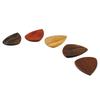 Wood Guitar Pick Box Smoothly Appearance Delicate Lightweight Portable Pick Case with 5Pcs Guitar Picks