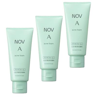 NOV A Acne Foam Facial Cleanser 70g [Bulk Purchase] 3-Pack