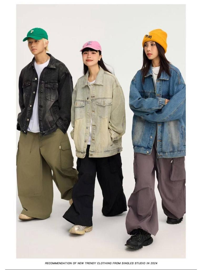 New Korean Retro Denim Jacket - Casual, Stylish Spring/Autumn Top