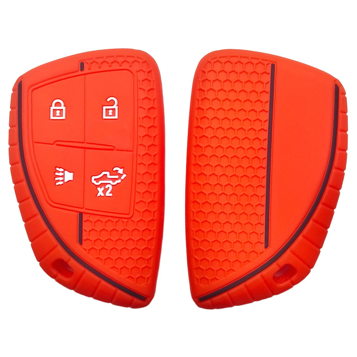 

Silicone Car Key Case Protector for Buick Envision Plus Avenir S Chevrolet Soft Rubber Remote Cover Holder Shell Accessories красный