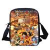 Cartoon One Piece School Crossbody Bag, Light Weight Unisex Mini Messenger Bag for Boys Girls Age 6-10 Travel Casual Daily Use