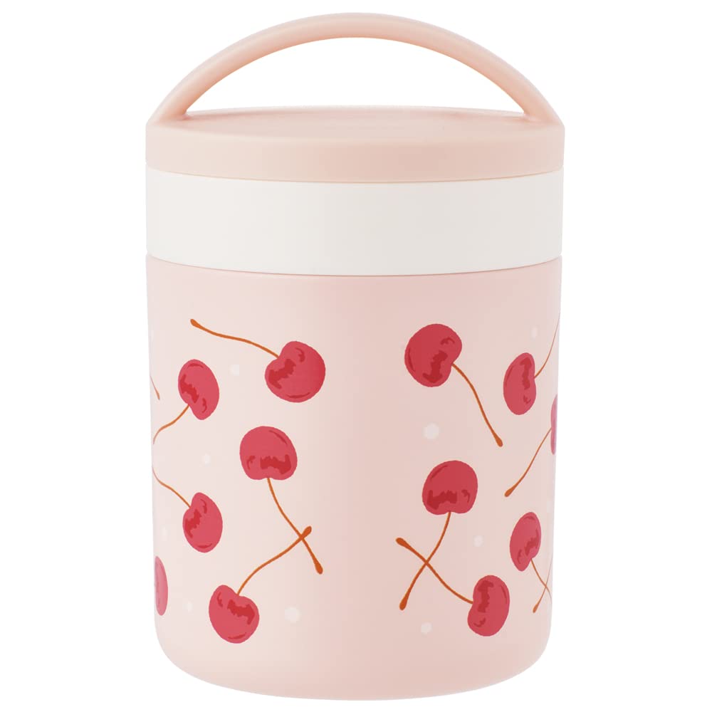 Skater Antibacterial Insulated Soup Dotto Cherry Jar/Pot, 300ml, & Pink, LJFC3AG-A