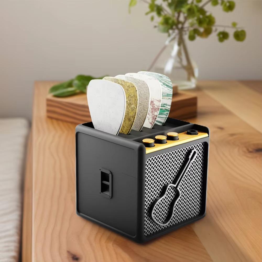 3D Printed Guitar Picks Organizer Portable Guitar Picks Storage Case Guitar Pick Holder  Gifts