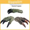 Realistic Dinosaur Hand Puppet Glove Toy For Boys Green/brown Interactive And Educational