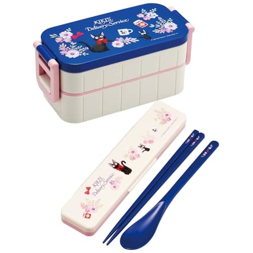 Skater Chopstick Spoon Combination Set 18cm Antibacterial Treated Lunch Box for Adults Comes with Silicone Cushion and Doesn't Make a Sound Made in Ja