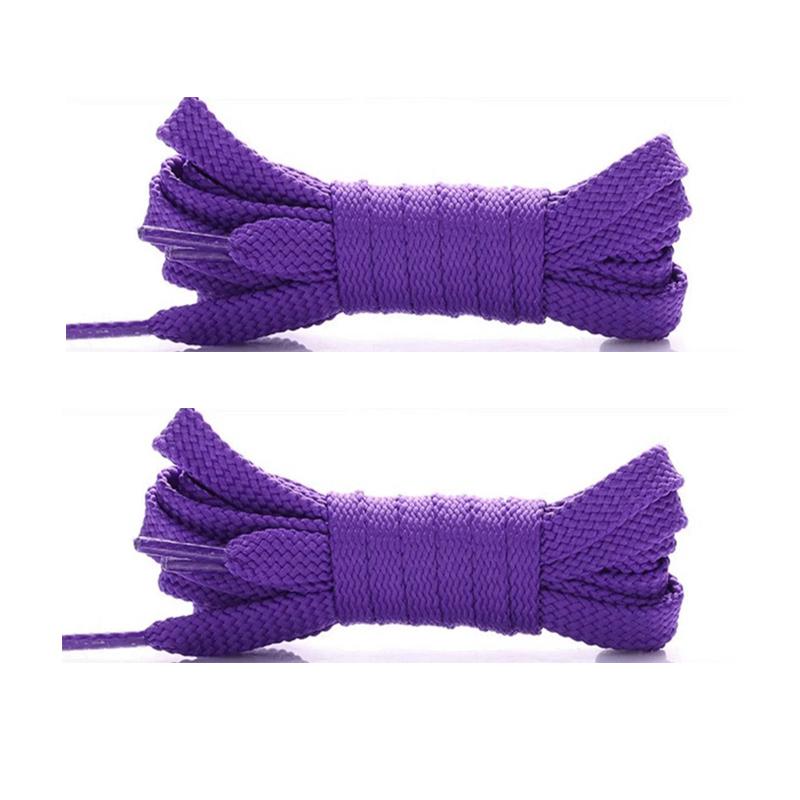 Einfarbige Flach geflochtene Schnürsenkel, Strapazierfähige Polyester Ersatzschnürsenkel, Modische Schnürsenkel für Sneaker, Sport- & Freizeitschuhe