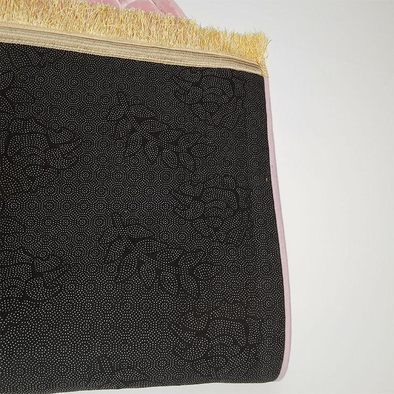 Soft Prayer Mat Thick Sponge Easy To Carry with Tassel Embossed Prayer Mat for Multiple Scenes