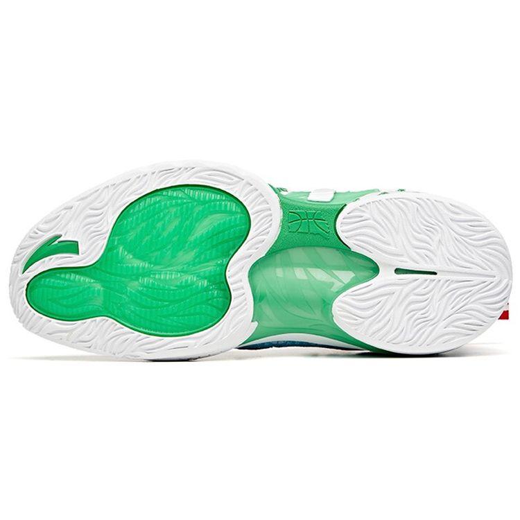Anta Gh2 Christmas Cushioning Non-Slip Durable Low-Top Basketball Shoes Men Basketball Shoes Green Blue White 112111103-3