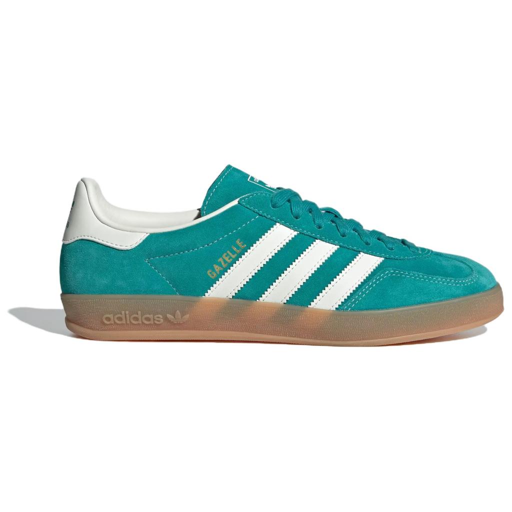 adidas Gazelle Indoor Pure Teal Men Sneakers Off-White Gold-Metallic JQ8391