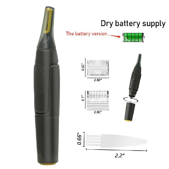 Electric Nose Hair Trimmer Waterproof Easy To Operate Ear Trimmer Safe Face Care Electric Nose Hair Trimmer For Men золотой