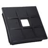 2/4 Pack Trailer Protective Cap RV Bumper Plug End Cap Easy To Install and Remove 4 Inch Black Square Bumper Caps RV Accessories