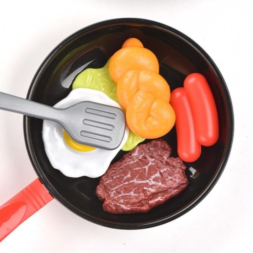 8pcs Montessori Simulation Kitchen Toys Bread Hot Dog Children Toys DIY Cookware Game Set