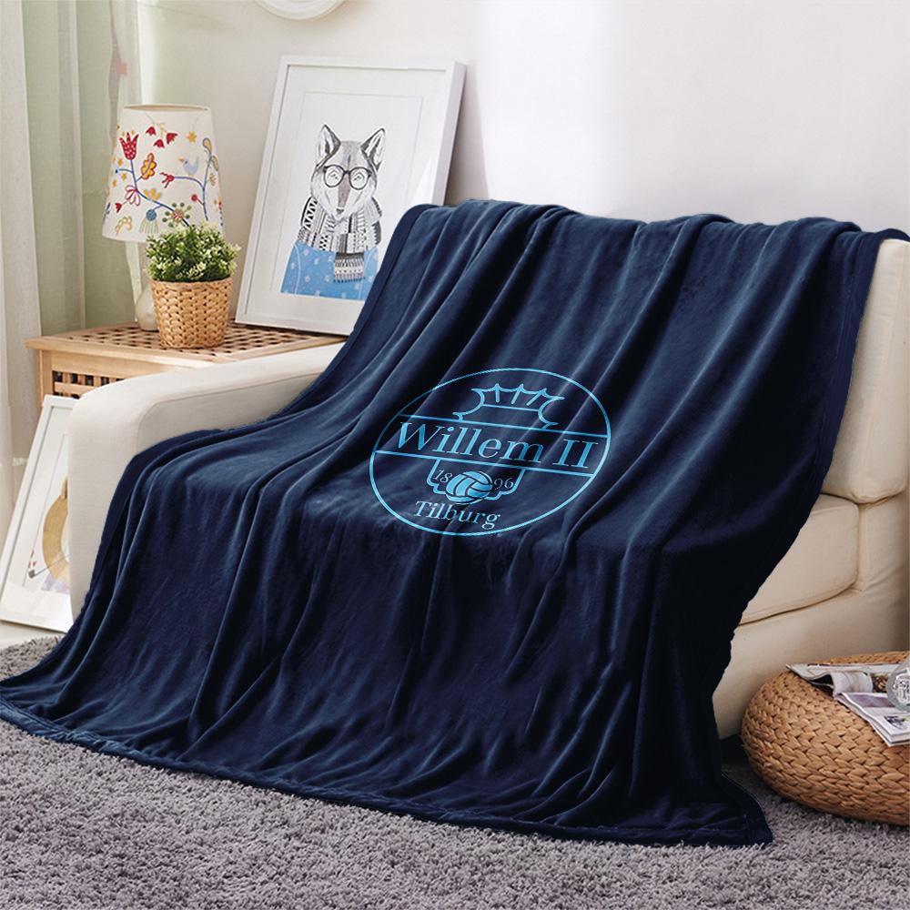 Football Club William II  Print Flannel Blanket, High quality Comfortable for All Seasons, Home Decor, Warmth and Comfort