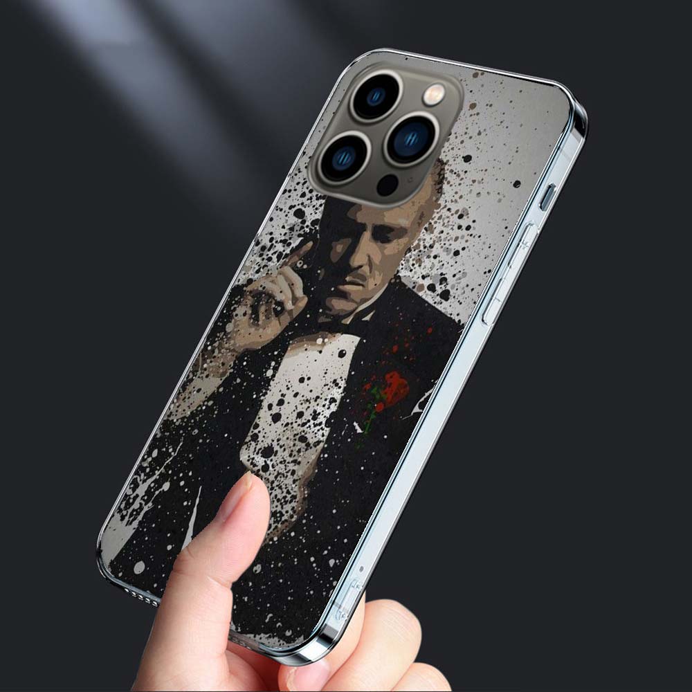 

--Чехол для телефона Крестный отец для iPhone 16E 15 Pro 14 Plus 17E 16 17 Pro Max Air 11 12 13 Mini Ударопрочный Capa Милый чехол TPU C iPhone 14 Pro Max