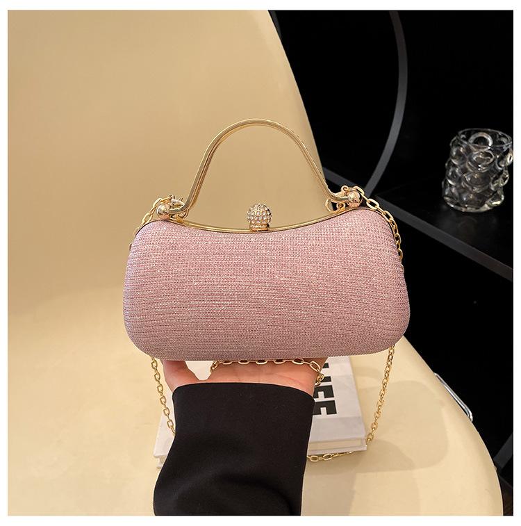2025 Luxury French Rhinestone Single Shoulder Evening Crossbody Bag