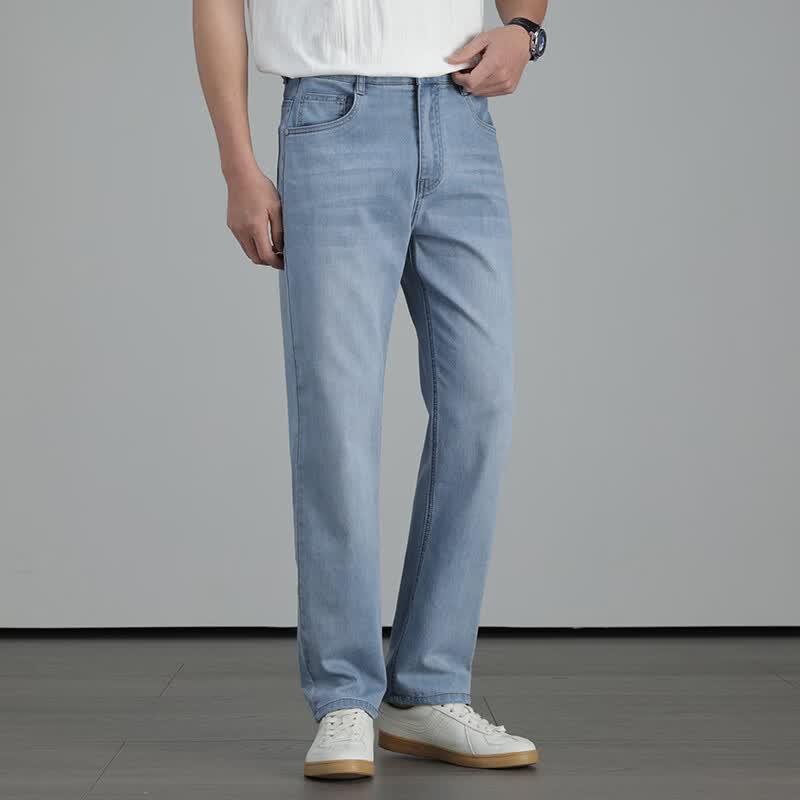 PLAYBOY Men s Lightweight Silk Blend Denim Jeans 33A