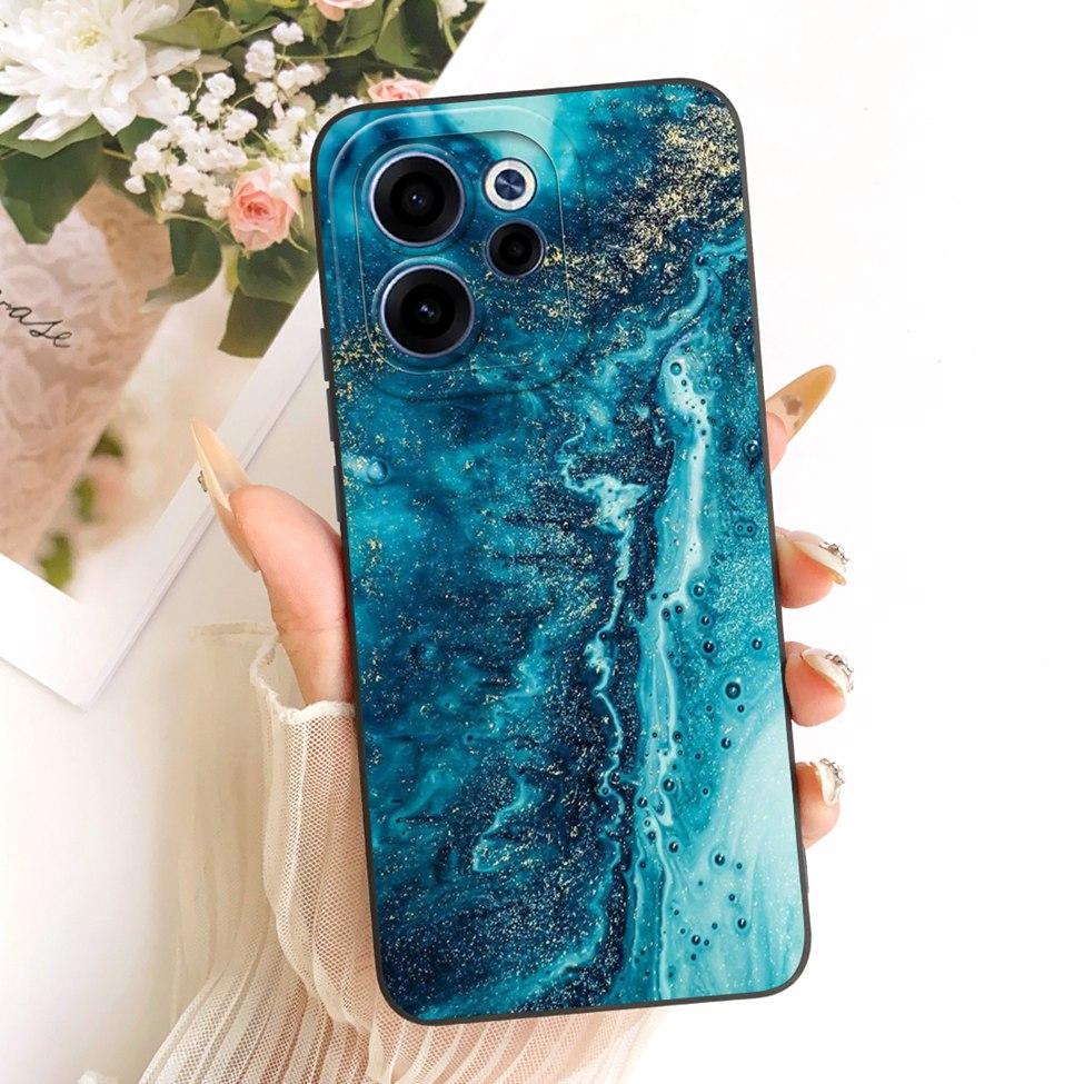 For Oppo CPH2801 Phone Case For Oppo Reno 15F Casing Silicone Luxury Fashion Flowers Kawaii Cute Painted Cover For Oppo Reno15 F