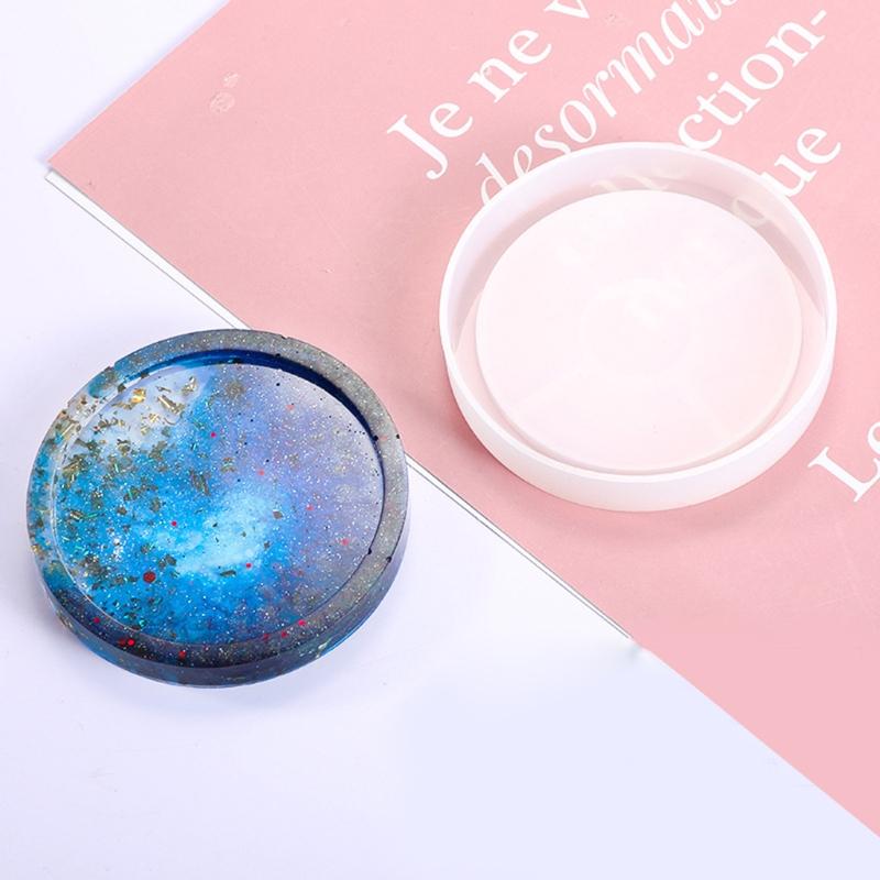 Placemat Tray Molds DIY Coaster Silicone Molds Epoxy Square Round Hexagon Molds for DIY Resin Casting Home Decoration
