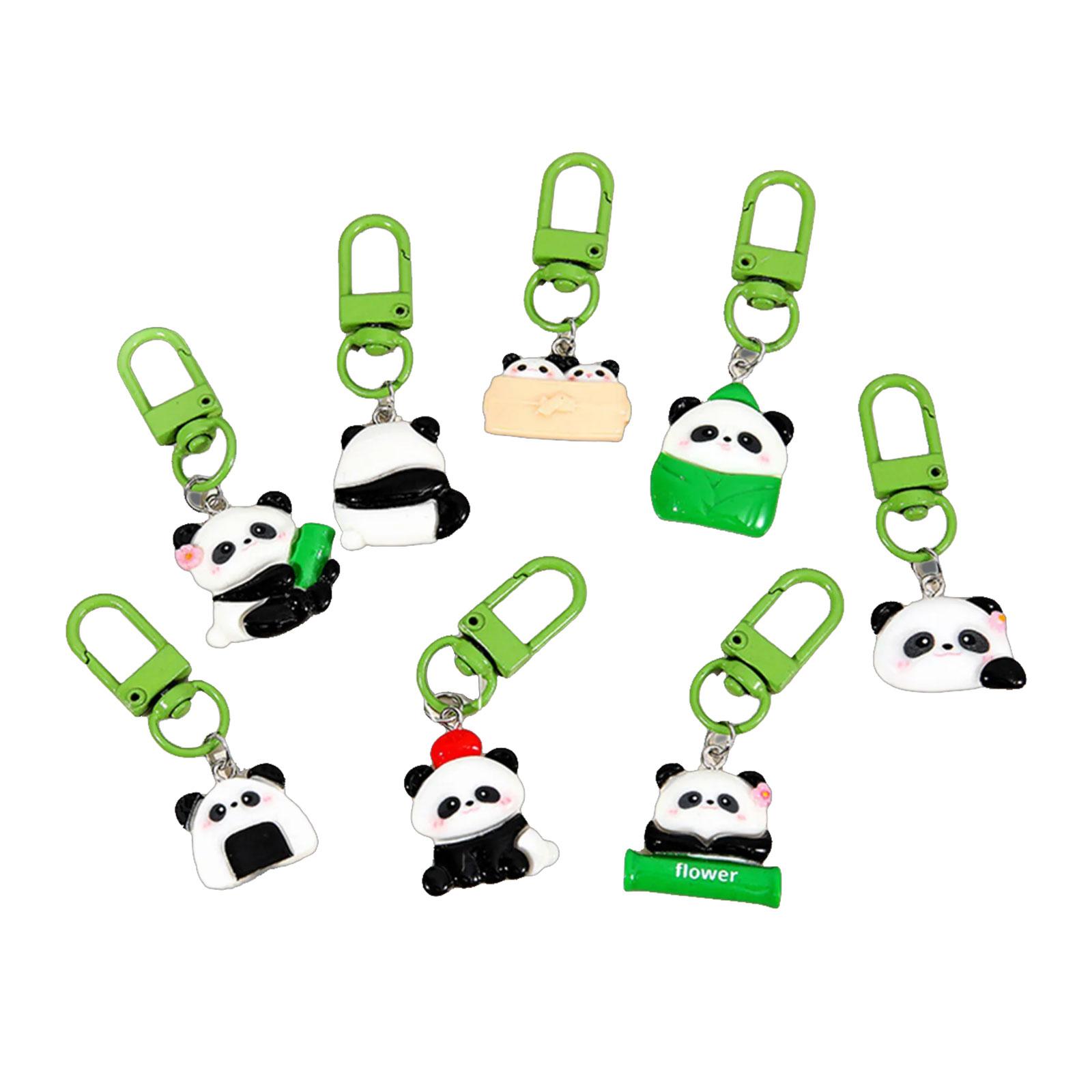

Мультяшные брелоки Панда 8 шт. Акриловый держатель для ключей Аксессуар Элегантные стили для вечеринок Мероприятие Использование Ключи или Сумки Украшение
