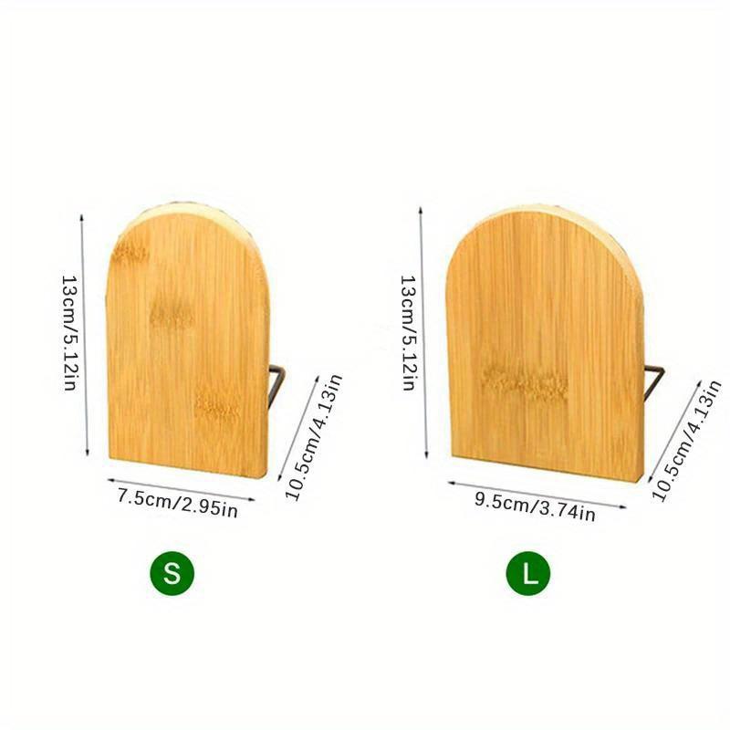2pcs Nanzhu Bookstand Creative Wooden Bookstand  Backrest Baffle Storage Shelf Cute Bookstand Shelves Bookstops