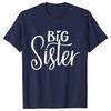 Kurzarm Mode Damen T-Shirt Große Mittlere Schwester Passende T-Shirts Damen Lässiges Oberteil T-Shirts Cartoon Grafik T-Shirts