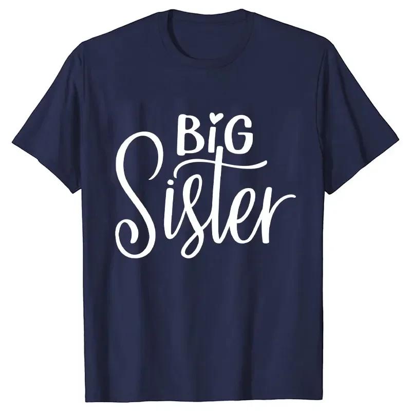 Kurzarm Mode Damen T-Shirt Große Mittlere Schwester Passende T-Shirts Damen Lässiges Oberteil T-Shirts Cartoon Grafik T-Shirts