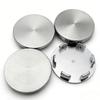4pcs No Logo Black/Silver Emblem Car Wheel Center Caps 51MM 46MM Wheels Hub Cap Rim Hubcaps Dust Cover Replace Car Accessories