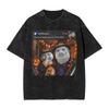Vintage Washed Tshirt Funny Brainrot Outer Space Meme Tung Sahur John Pork Selfie Tshirts Fashion Tee Shirt Male Summer Tops