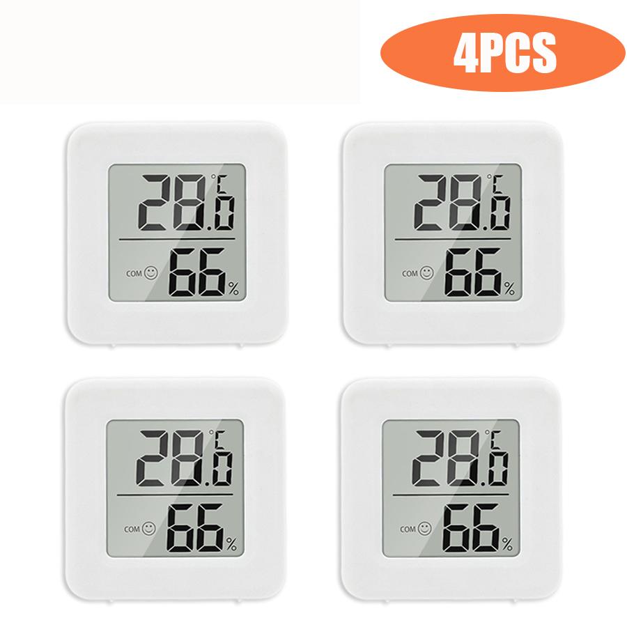 

1/2/4 шт. Мини-комнатный термометр, цифровой датчик температуры, комнатный гигрометр, датчик влажности, комнатный термометр, температура