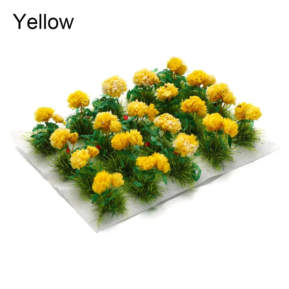 Miniature Flower Cluster Static Grass Tufts Sand Table Layout Scene Model Micro Landscape Decoration Crafts