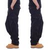 2025 Cargo Pants Men 100% Cotton Multiple Pockets Elastic Waist Casual Trousers Outdoor Hiking Climbing Mountains Men's Pants