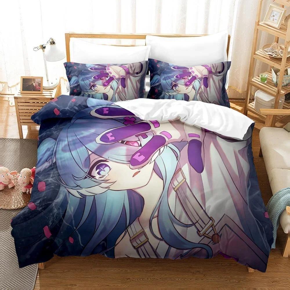 

3D Принт Аниме Каваи Девушка Элира Пендора Постельный Комплект Односпальный Полуторный Двуспальный Кингсайз Комплект для Кровати Взрослый Детский Спальня Комплекты Пододеяльников EU Single 135x200cm