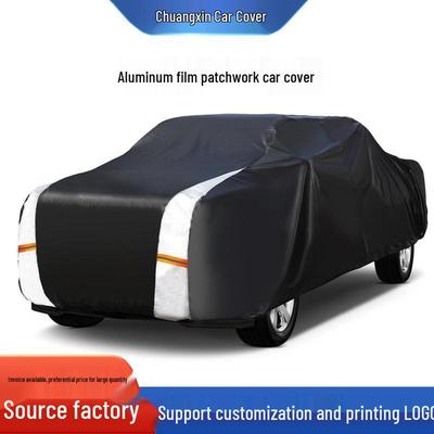 All-Season Aluminum Car Cover: Waterproof, Dustproof, Sunshade Protection, Full Vehicle Coverage