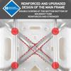 Rust-proof Aluminum Alloy Shower Chair for Elderly Height Adjustable Bathroom Toilet Commode Chair with Backrest