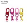 Candy Color Rotating Lobster Clasp Keychain 14mm Door Buckle Hanger - DIY Metal Ornament Accessory