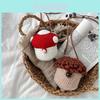 Entzückende gestrickte Mini-Umhängetasche für Mädchen mit niedlichen Cartoon-Bärenmustern
